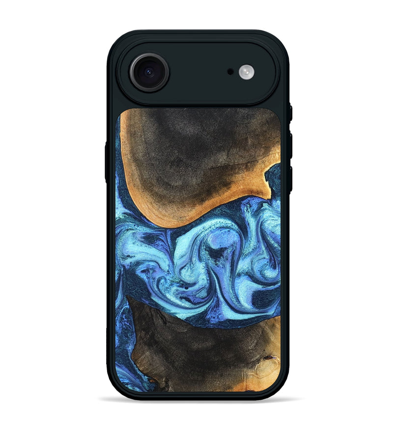 iPhone 17 Air Wood Phone Case - Jayla (Blue, 824208)
