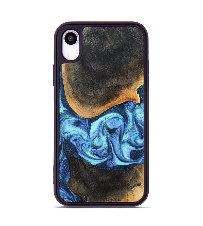 iPhone Xr Wood Phone Case - Jayla (Blue, 824208)