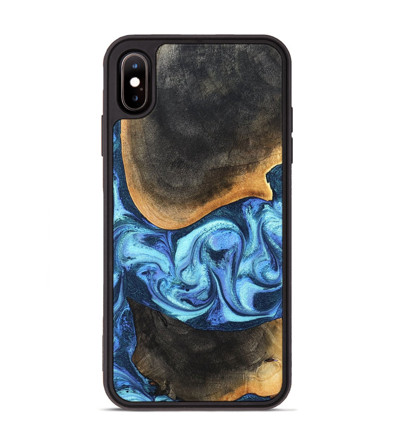 iPhone Xs Max Wood Phone Case - Jayla (Blue, 824208)