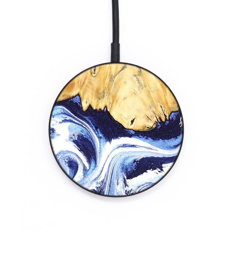Circle Wood Wireless Charger - Hollie (Blue, 824209)