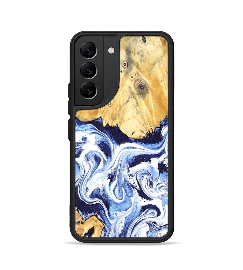 Galaxy S22 Wood Phone Case - Hollie (Blue, 824209)