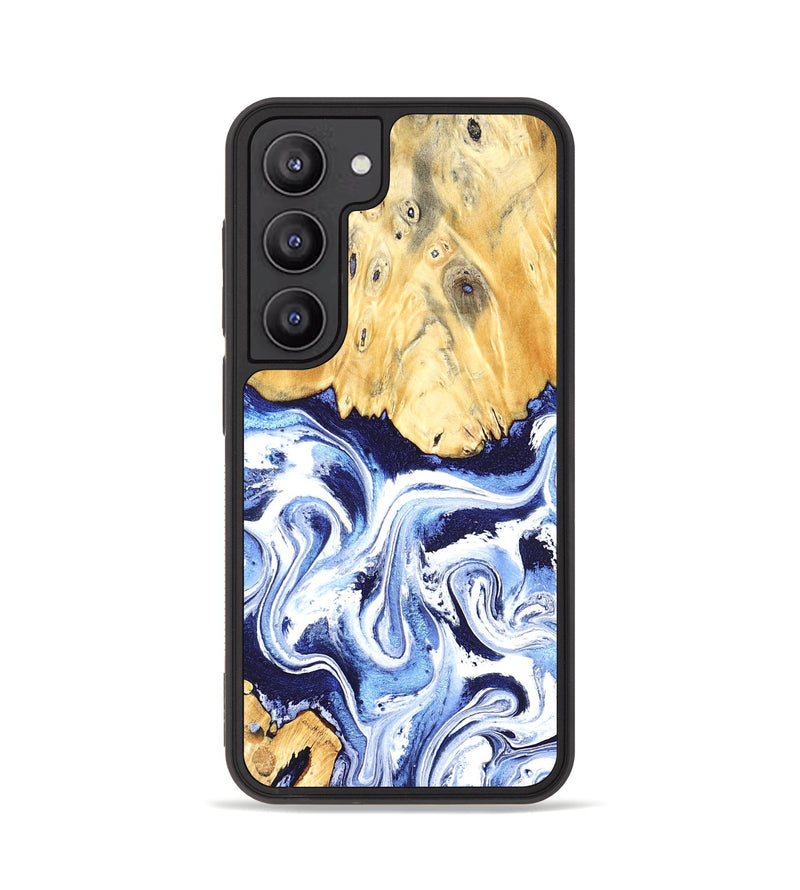 Galaxy S23 Wood Phone Case - Hollie (Blue, 824209)