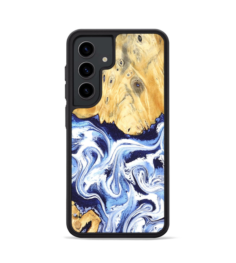Galaxy S24 Wood Phone Case - Hollie (Blue, 824209)