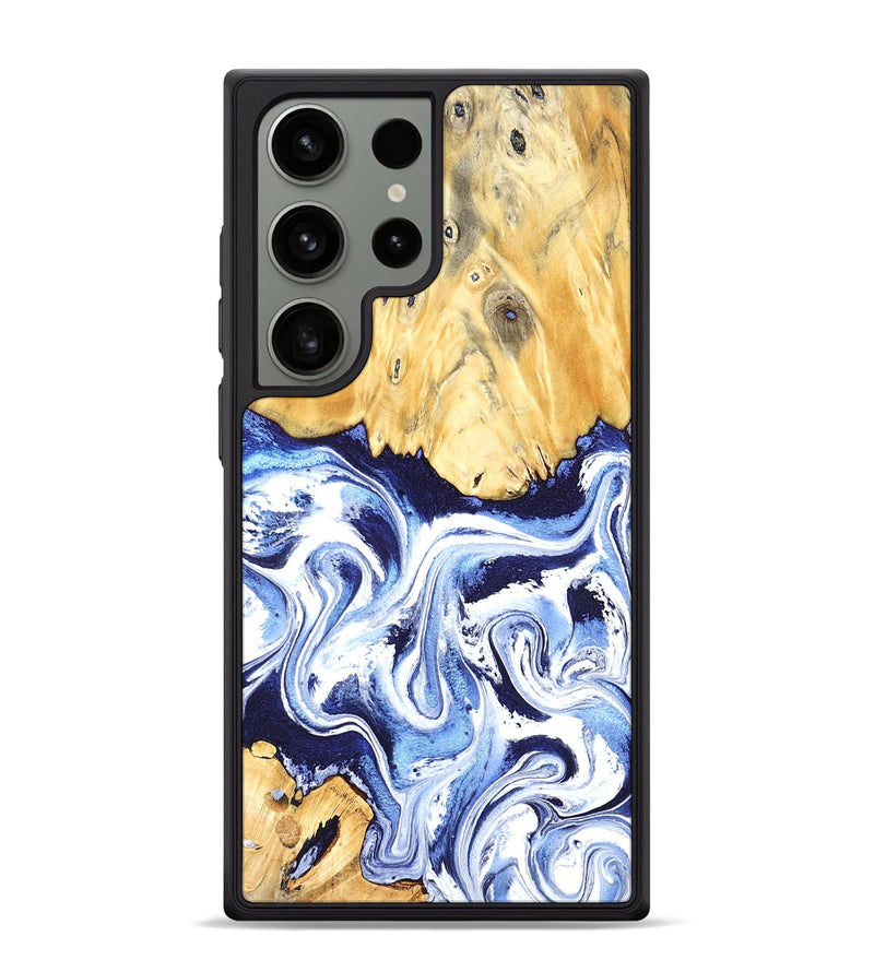 Galaxy S24 Ultra Wood Phone Case - Hollie (Blue, 824209)