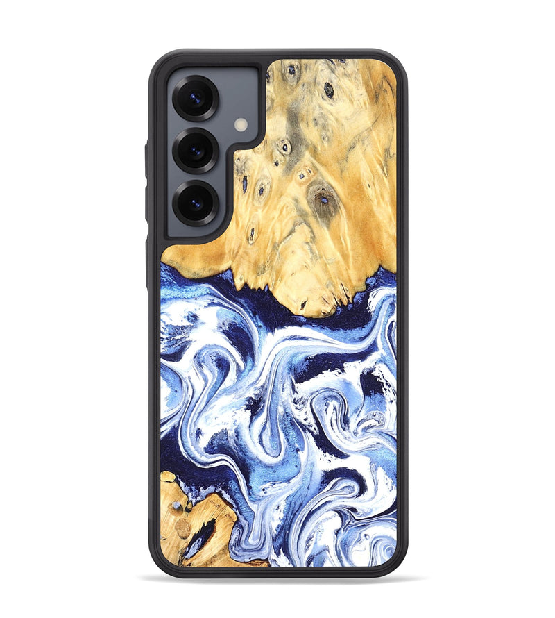 Galaxy S25 Plus Wood Phone Case - Hollie (Blue, 824209)
