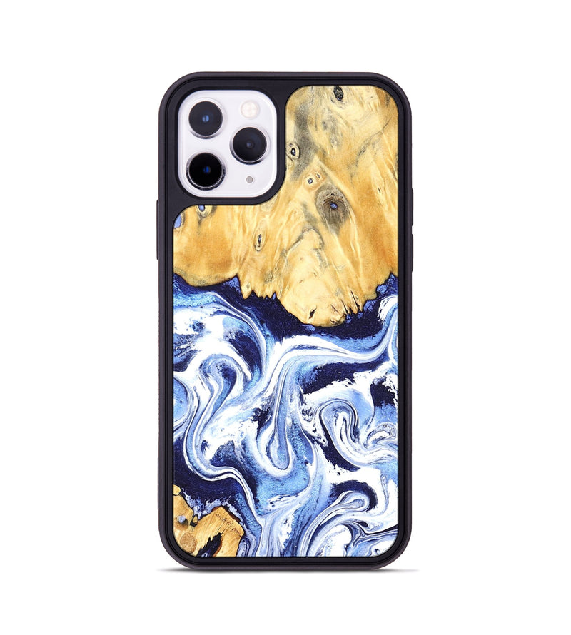 iPhone 11 Pro Wood Phone Case - Hollie (Blue, 824209)