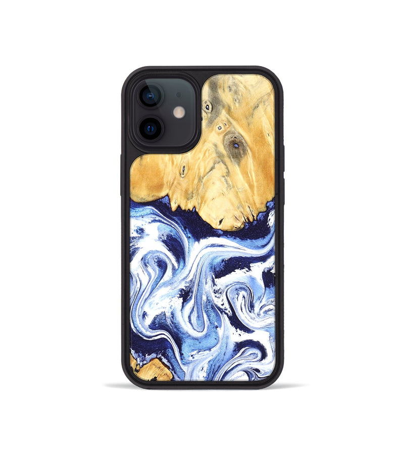 iPhone 12 mini Wood Phone Case - Hollie (Blue, 824209)
