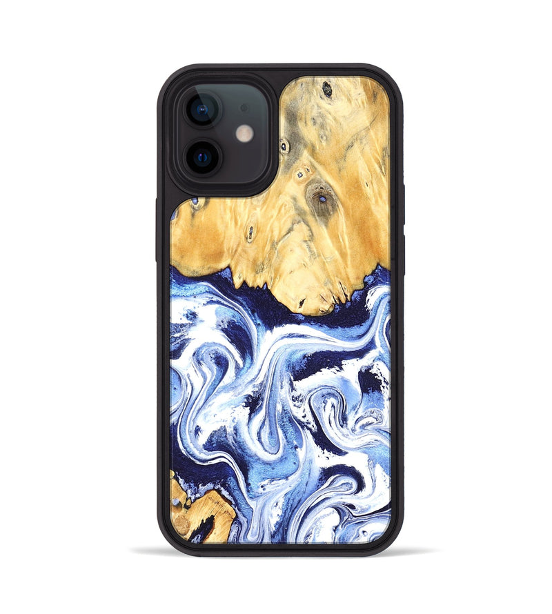 iPhone 12 Wood Phone Case - Hollie (Blue, 824209)
