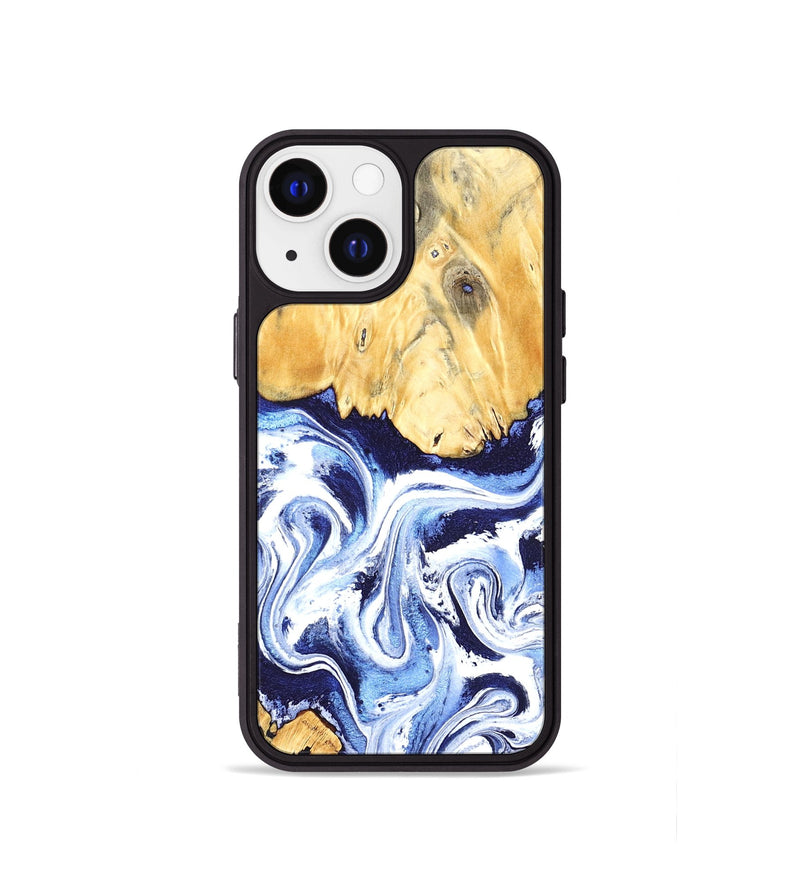 iPhone 13 mini Wood Phone Case - Hollie (Blue, 824209)