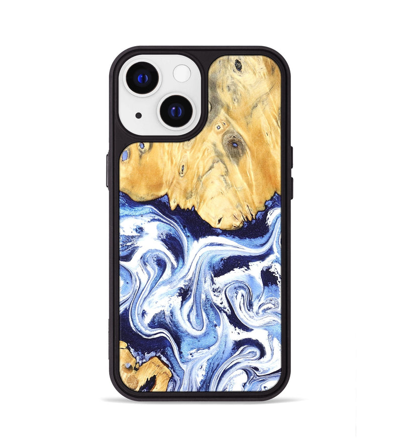iPhone 13 Wood Phone Case - Hollie (Blue, 824209)