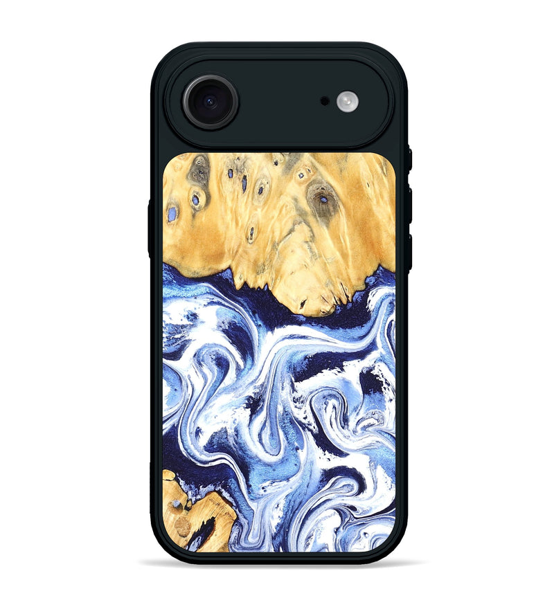 iPhone 17 Air Wood Phone Case - Hollie (Blue, 824209)