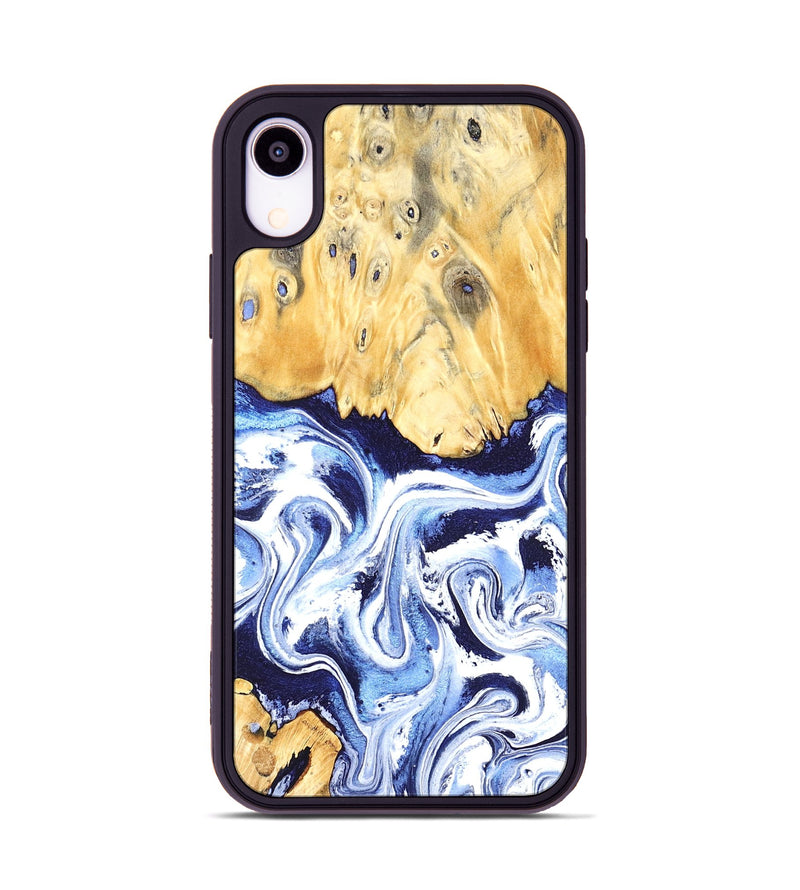 iPhone Xr Wood Phone Case - Hollie (Blue, 824209)