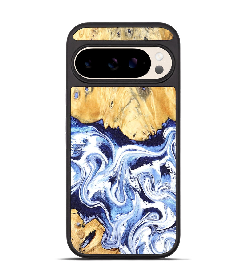 Pixel 10 Wood Phone Case - Hollie (Blue, 824209)