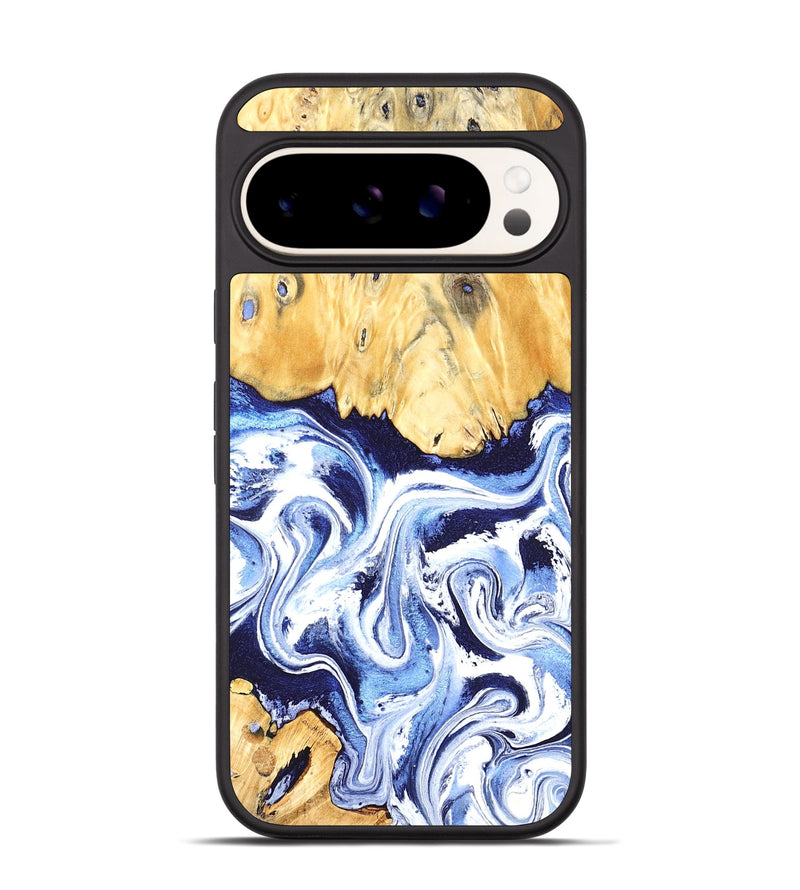 Pixel 9 Pro Wood Phone Case - Hollie (Blue, 824209)