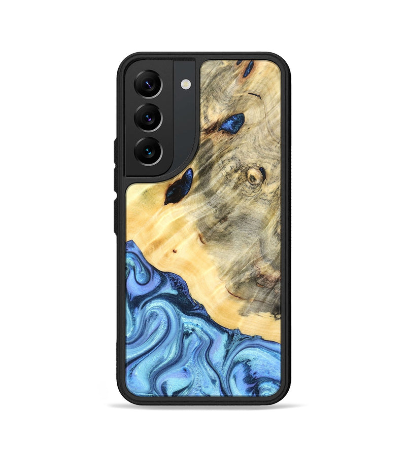 Galaxy S22 Wood Phone Case - Melvina (Blue, 824212)