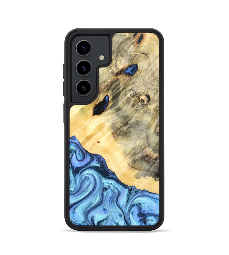 Galaxy S24 Wood Phone Case - Melvina (Blue, 824212)