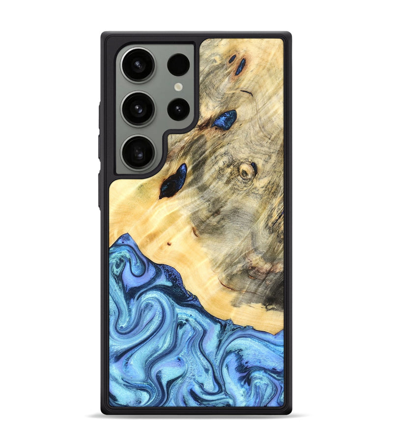 Galaxy S24 Ultra Wood Phone Case - Melvina (Blue, 824212)
