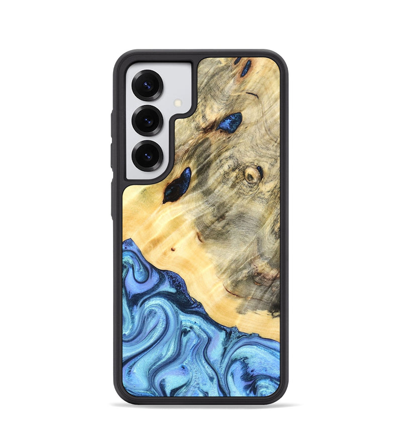 Galaxy S25 Wood Phone Case - Melvina (Blue, 824212)