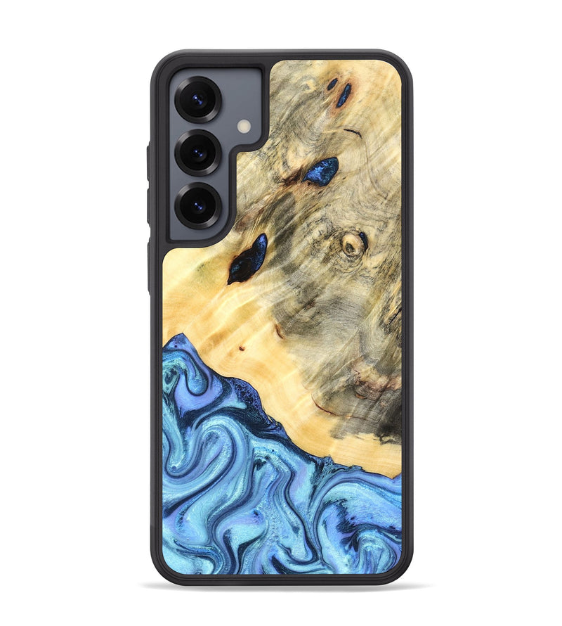 Galaxy S25 Plus Wood Phone Case - Melvina (Blue, 824212)