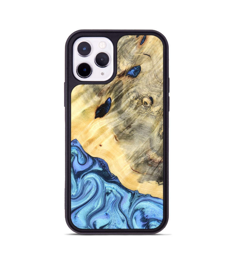 iPhone 11 Pro Wood Phone Case - Melvina (Blue, 824212)