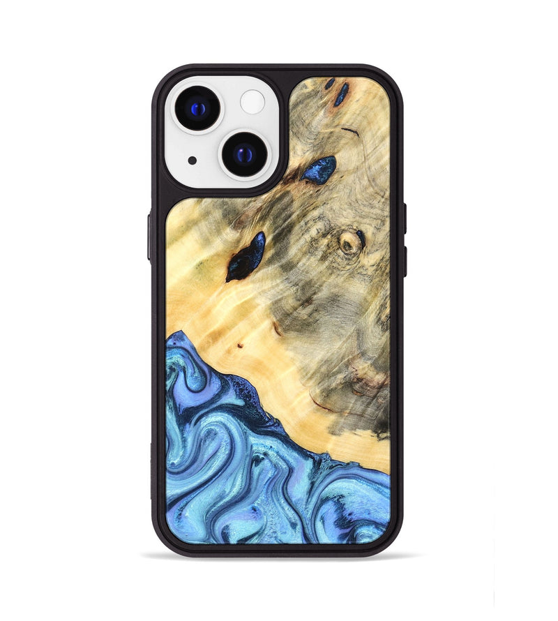 iPhone 13 Wood Phone Case - Melvina (Blue, 824212)