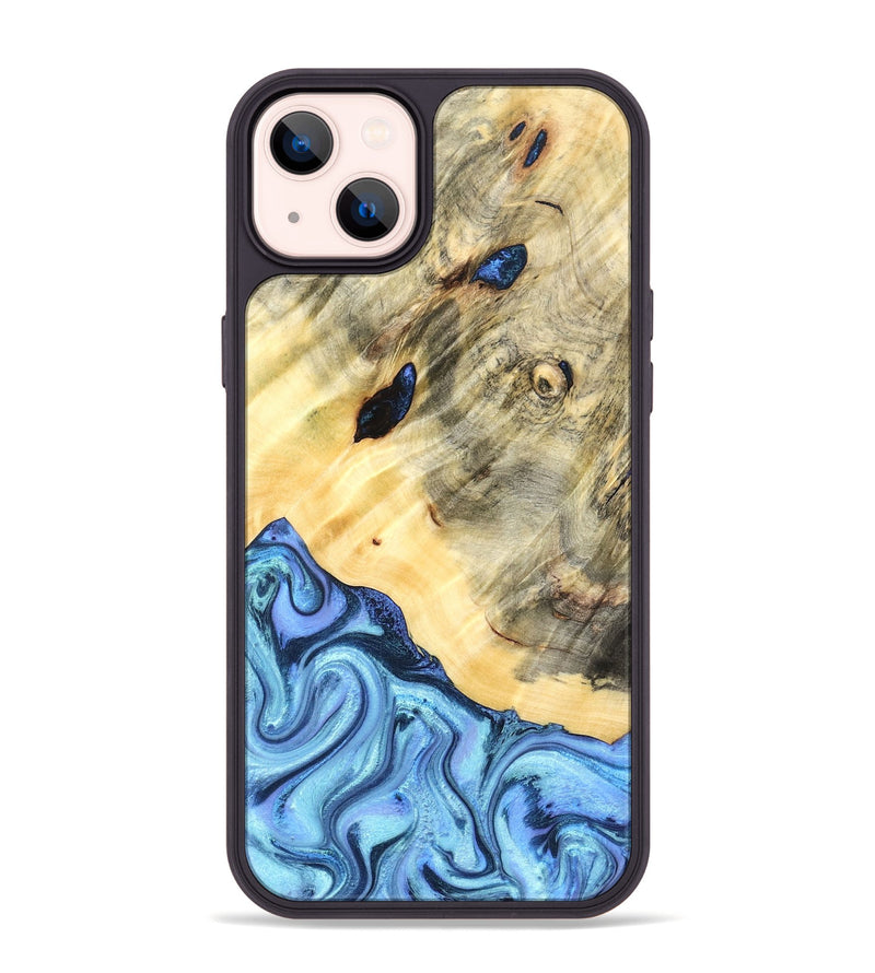iPhone 14 Plus Wood Phone Case - Melvina (Blue, 824212)