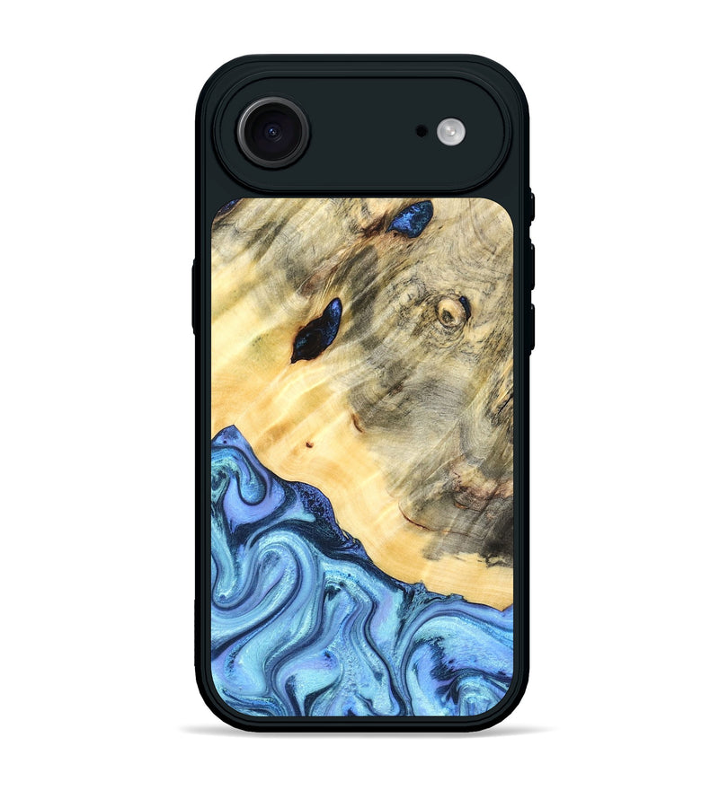 iPhone 17 Air Wood Phone Case - Melvina (Blue, 824212)