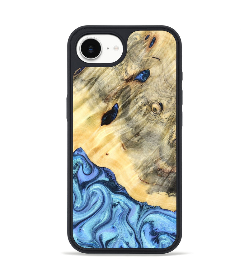 iPhone 17e Wood Phone Case - Melvina (Blue, 824212)