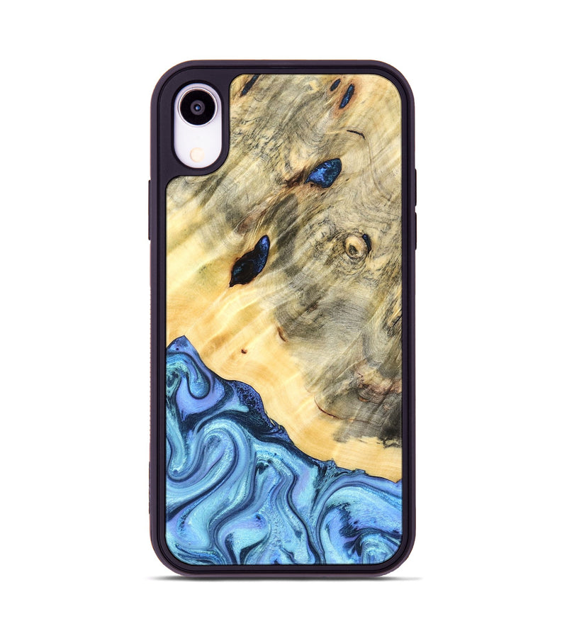 iPhone Xr Wood Phone Case - Melvina (Blue, 824212)
