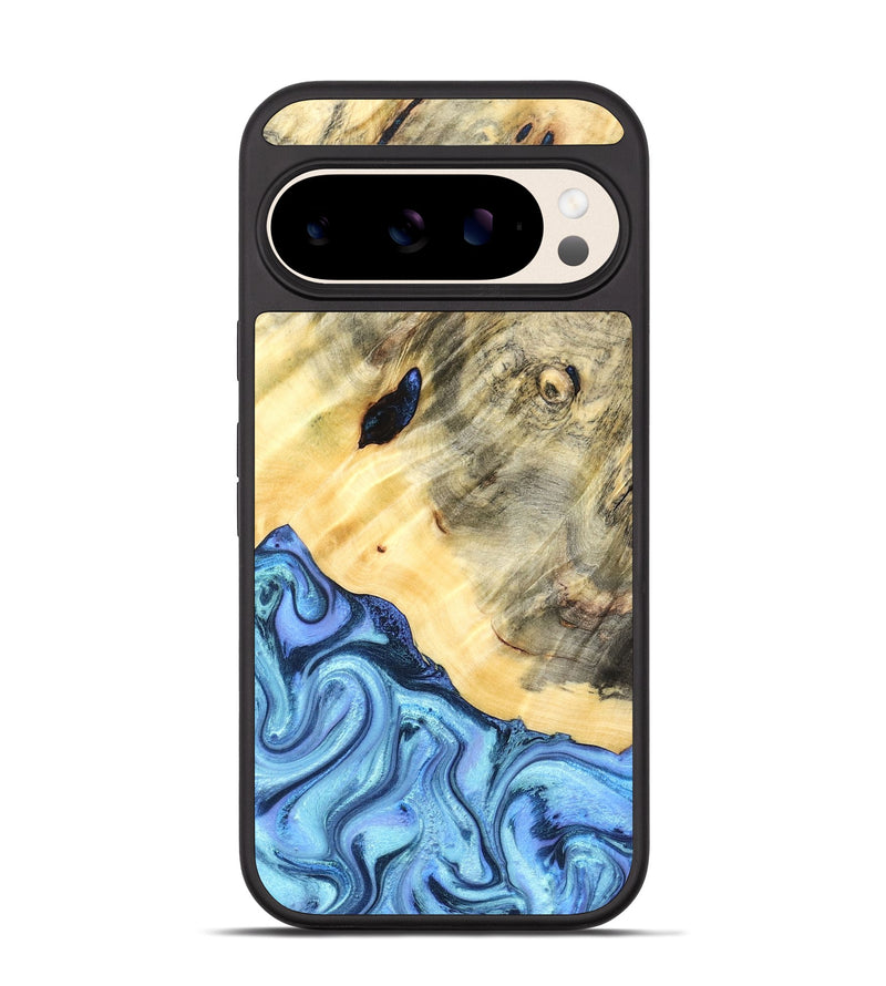 Pixel 10 Wood Phone Case - Melvina (Blue, 824212)