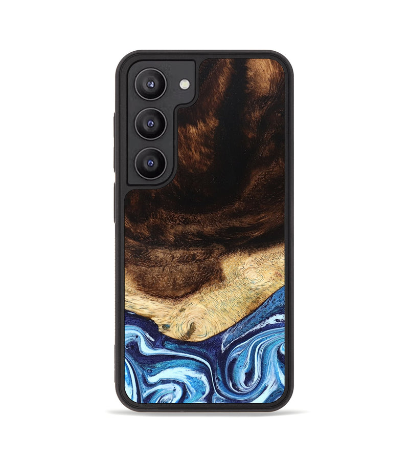 Galaxy S23 Wood Phone Case - Christ (Blue, 824214)