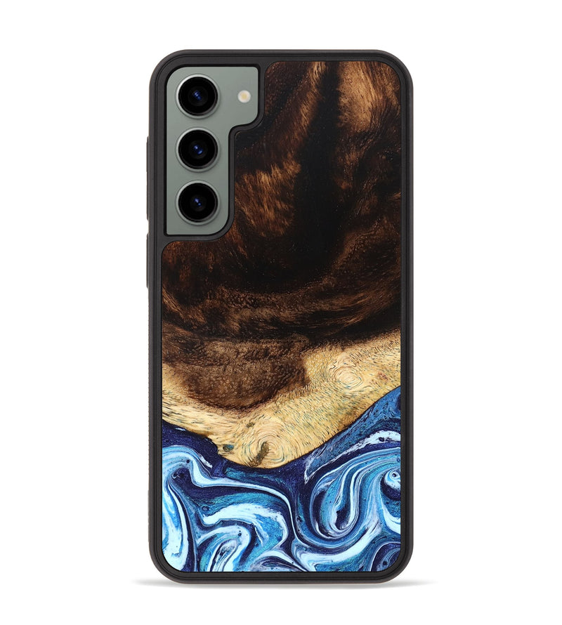Galaxy S23 Plus Wood Phone Case - Christ (Blue, 824214)