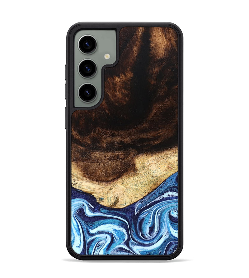 Galaxy S24 Plus Wood Phone Case - Christ (Blue, 824214)