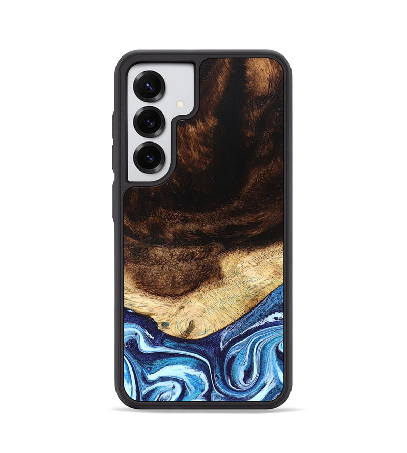 Galaxy S25 Wood Phone Case - Christ (Blue, 824214)