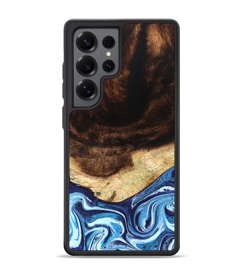 Galaxy S25 Ultra Wood Phone Case - Christ (Blue, 824214)
