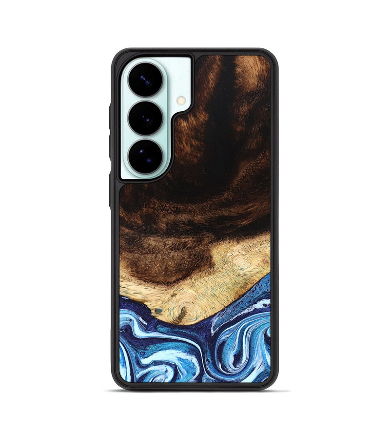 Galaxy S26 Wood Phone Case - Christ (Blue, 824214)