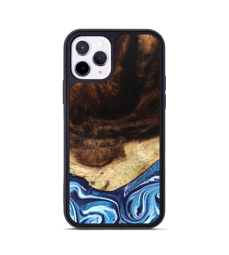 iPhone 11 Pro Wood Phone Case - Christ (Blue, 824214)