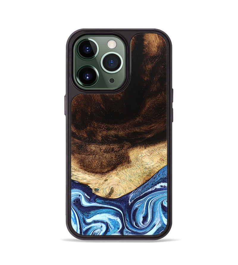iPhone 13 Pro Wood Phone Case - Christ (Blue, 824214)