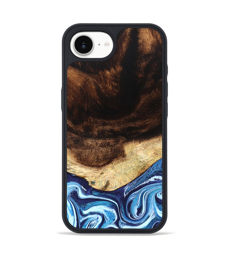 iPhone 16e Wood Phone Case - Christ (Blue, 824214)