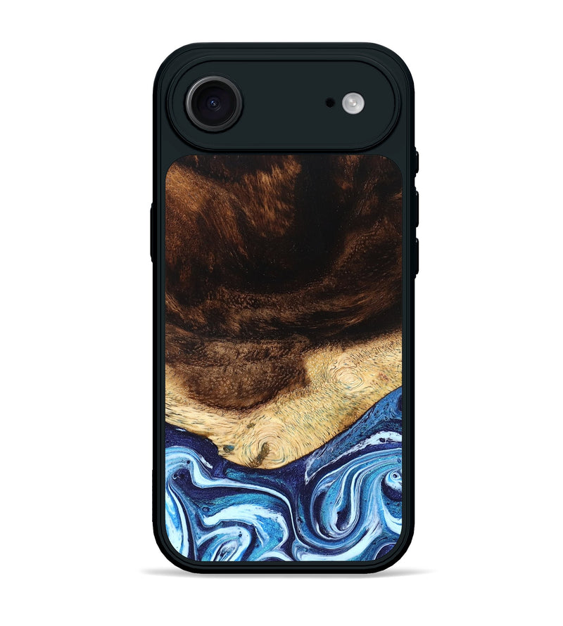 iPhone 17 Air Wood Phone Case - Christ (Blue, 824214)