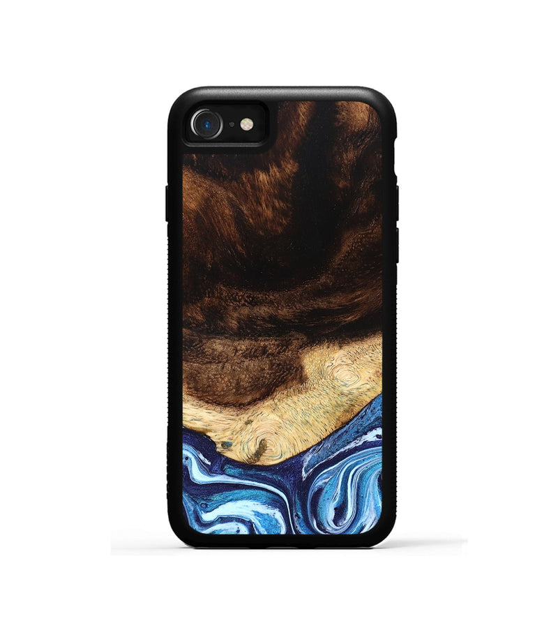 iPhone SE Wood Phone Case - Christ (Blue, 824214)