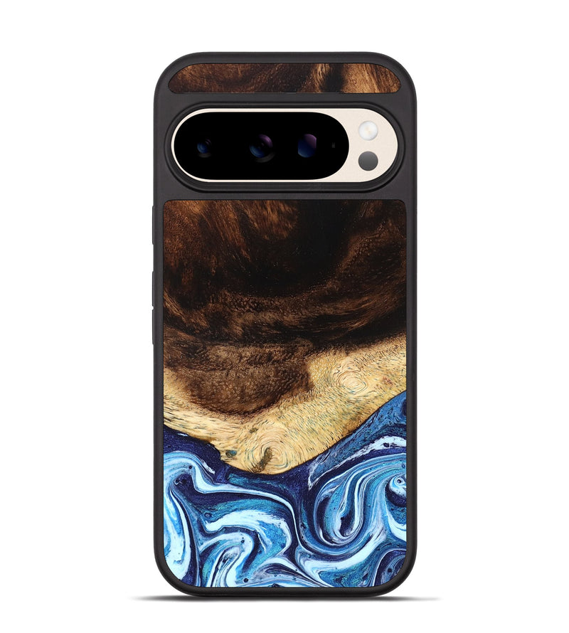 Pixel 10 Wood Phone Case - Christ (Blue, 824214)
