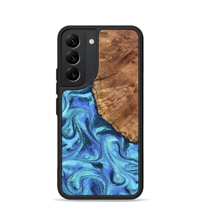 Galaxy S22 Wood Phone Case - Naya (Blue, 824216)