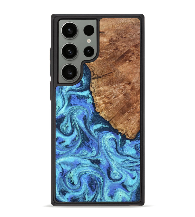 Galaxy S23 Ultra Wood Phone Case - Naya (Blue, 824216)