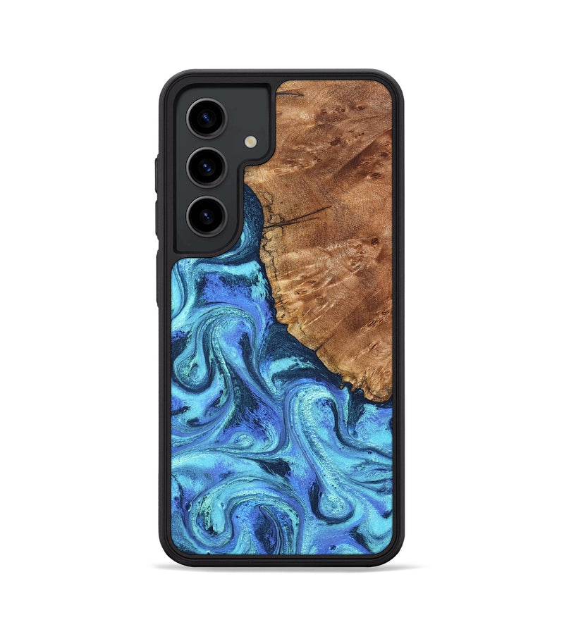 Galaxy S24 Wood Phone Case - Naya (Blue, 824216)