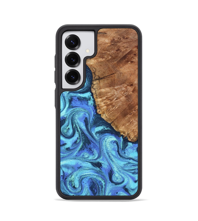 Galaxy S25 Wood Phone Case - Naya (Blue, 824216)