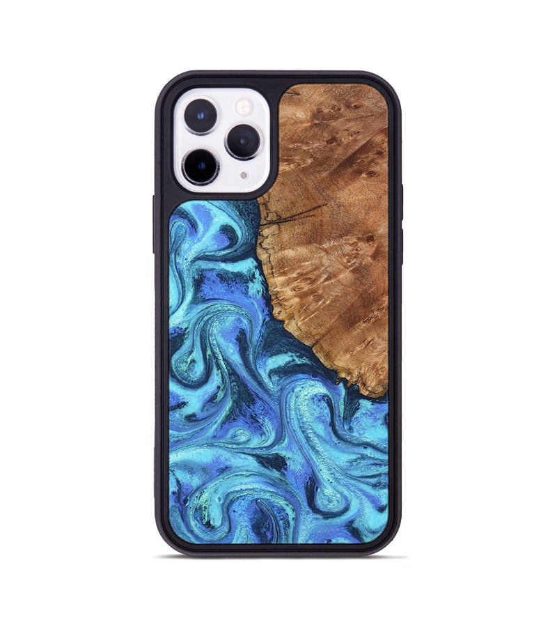 iPhone 11 Pro Wood Phone Case - Naya (Blue, 824216)