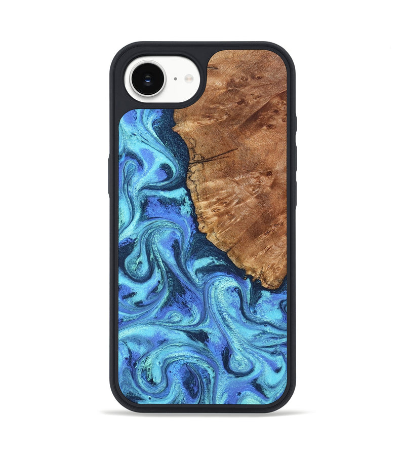 iPhone 17e Wood Phone Case - Naya (Blue, 824216)