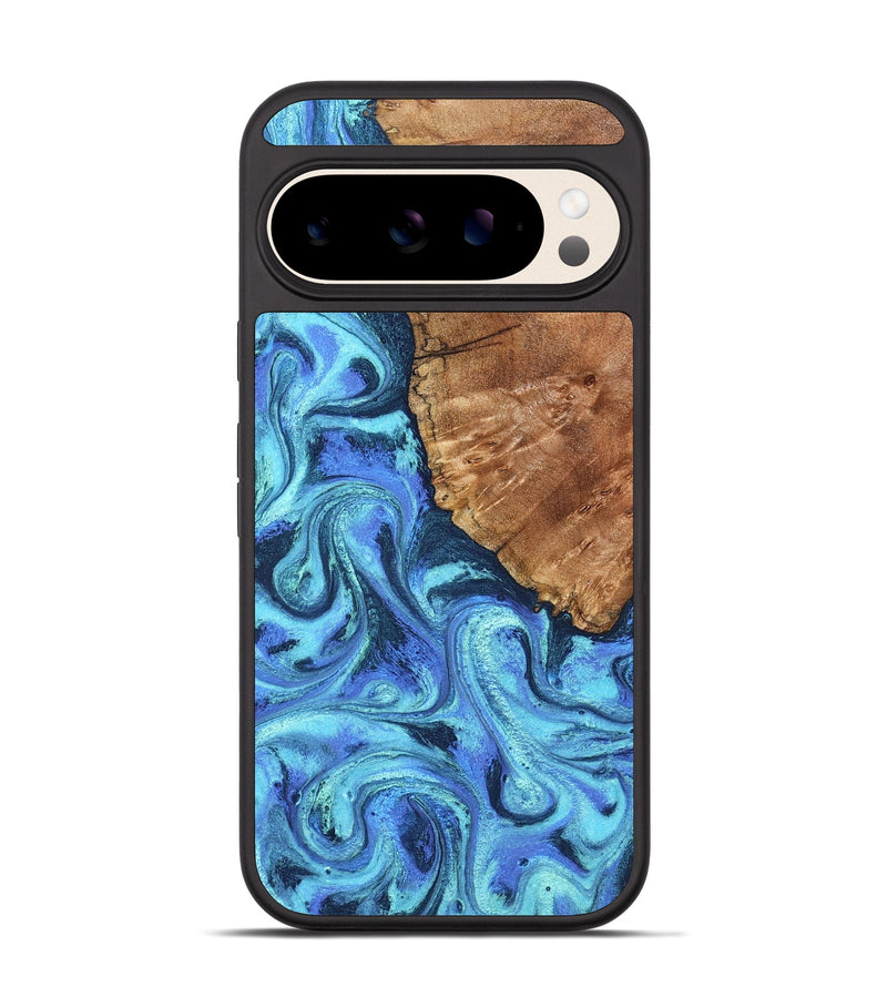 Pixel 10 Wood Phone Case - Naya (Blue, 824216)