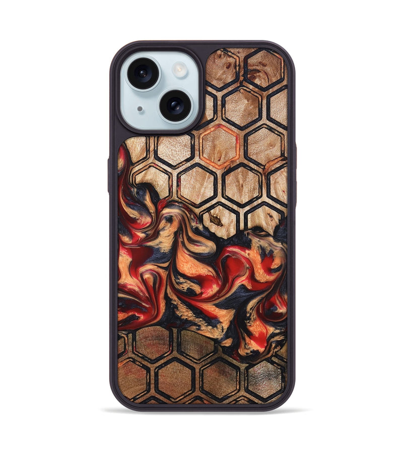 iPhone 15 Wood Phone Case - Sherita (Pattern, 824219)